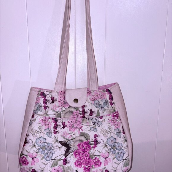 Canvas Shoulder Bag, Purse, Pocketbook, Handbag, Ethel Tote Bag, Pockets - Picture 7 of 8